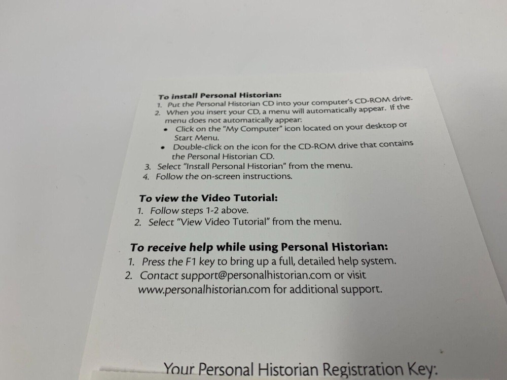 2006 RootsMagic Personal Historian With Key