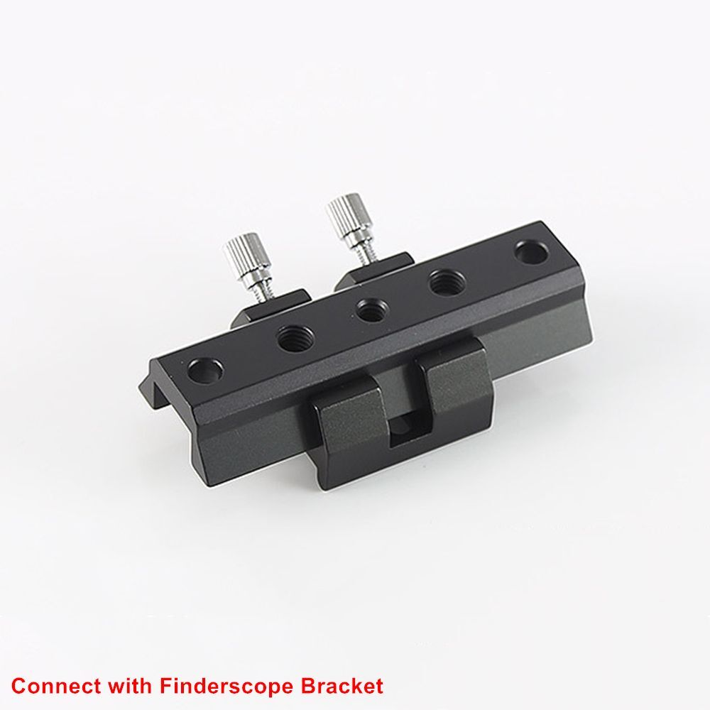 90mm Finder Scope Guide Rail Black Dovetail Plate Guide Scope Base for Telescope