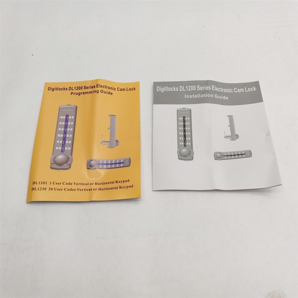 DigitLocks DL1230 Silver Digital Electronic Programmable Cam Lock NO Caps New