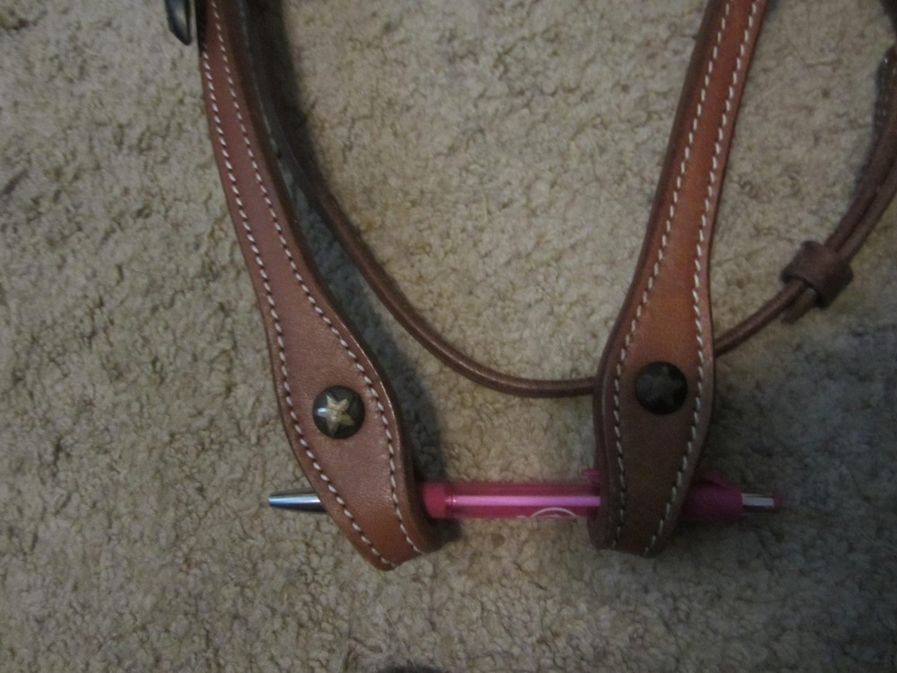 CLEARANCE Quality made HEADSTALL, DIAMOND STAR CONCHOS