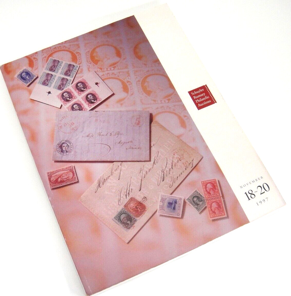 Schuyler Rumsey Stamp Auction Catalog 1997 Covers Airmail Essays Literature