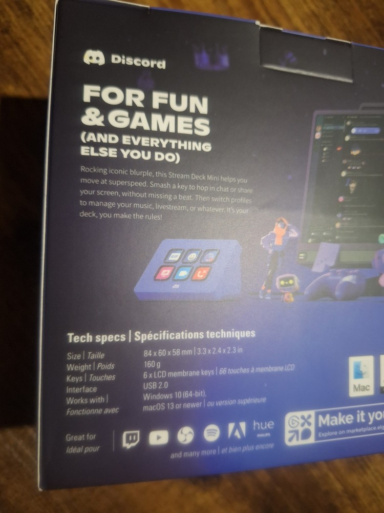 Elgato - Stream Deck Mini Discord Edition - Blurple