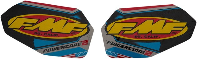 FMF Replacement PowerCore 2 Patriotic Exhaust Muffler Stickers