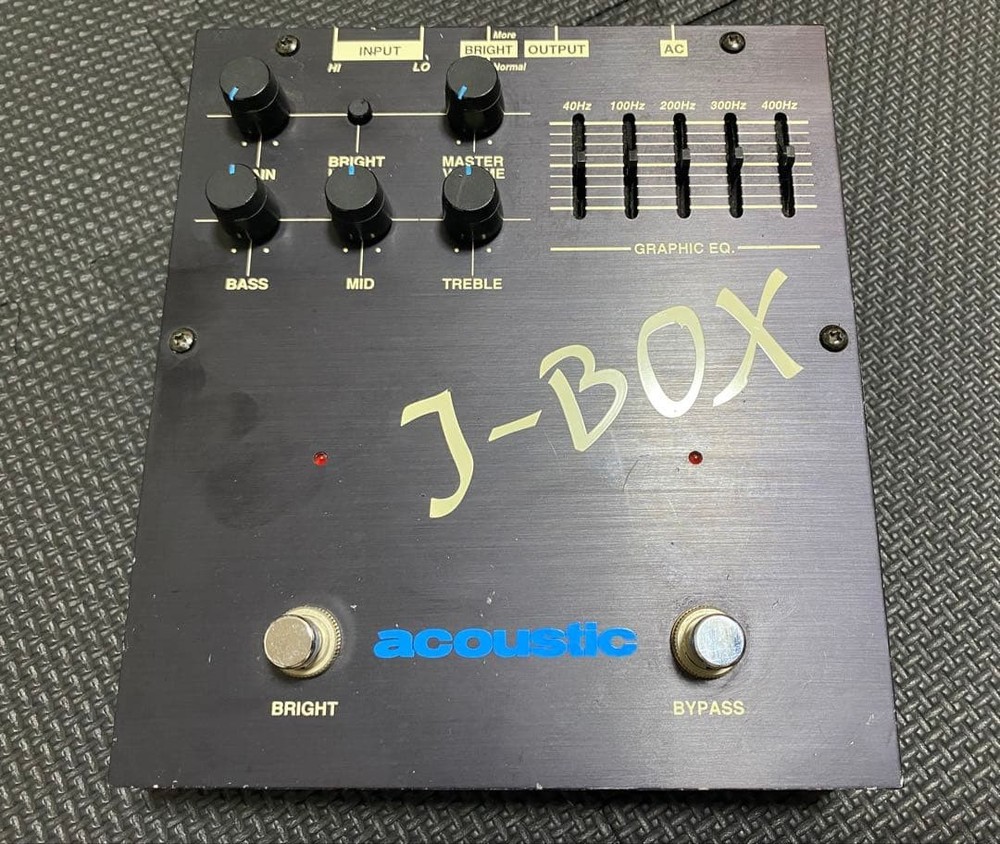 acoustic J-BOX bass prelifier