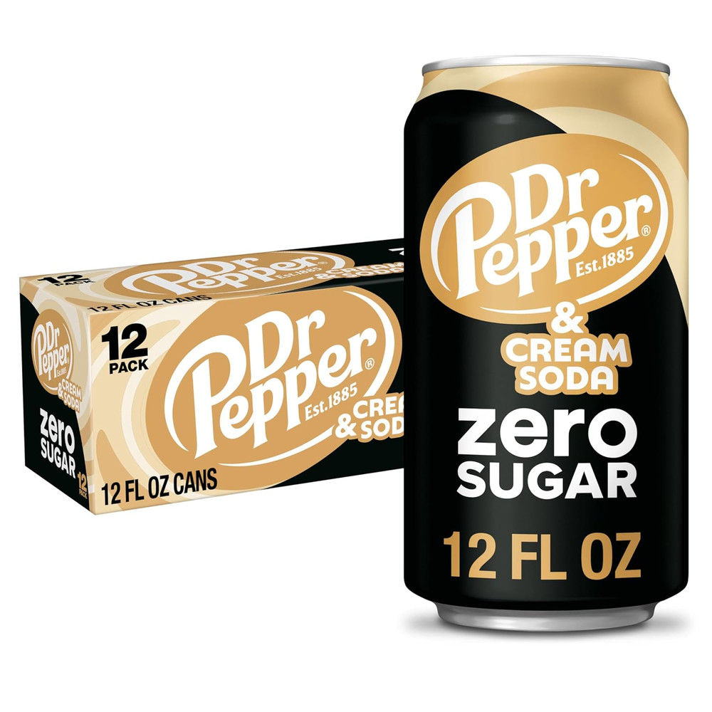 Dr Pepper Zero Sugar Flavors 12 Pack Zero Calorie Beverage 12 Fl Oz Cans