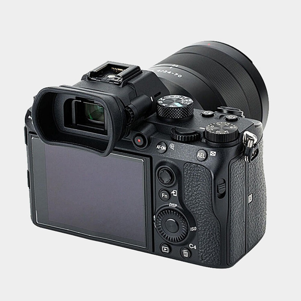Soft Silicone Camera Eyecup Viewfinder Protector For Sony A7 A7II A7III Camera v