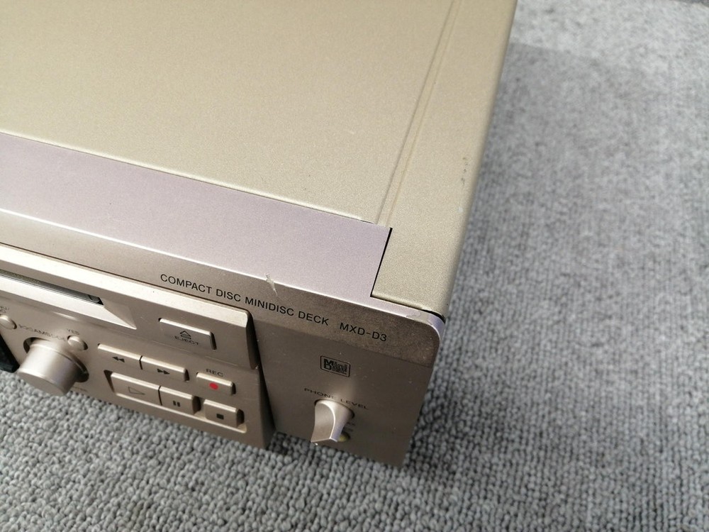 Sony Compact Disc Mini Disc Deck MXD-D3 Operation confirmed w/ Remote control