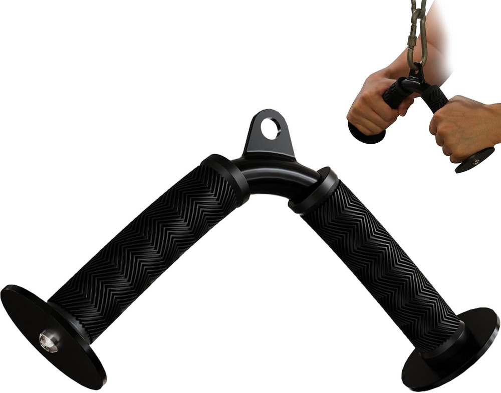 Tricep V Bar Cable Attachment, Tricep Pull down Attachment for Home Gym Equipmen