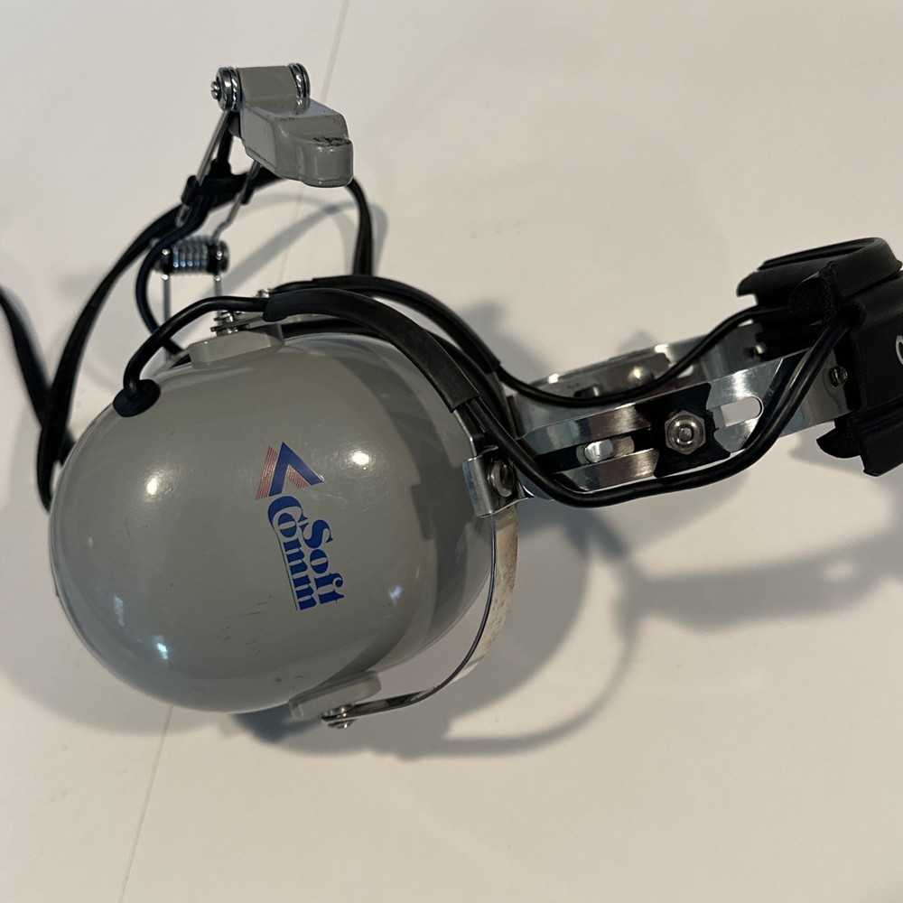 Soft Comm Concept Industries Pilot Headphones Headset Model C-40 Untested