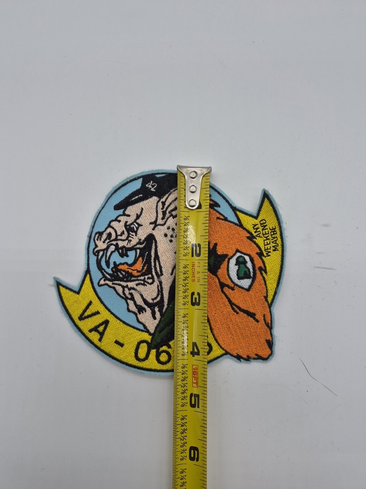VA-0686 A-4 Skyhawk Volunteer Attack Squadron "ANY WEEKEND MAYBE" Patch New