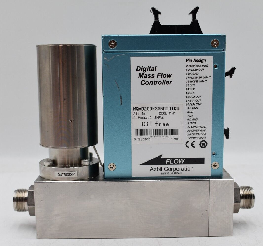 Azbil Digital Mass Flow Controller Model # MQV0200KSSN0001D0