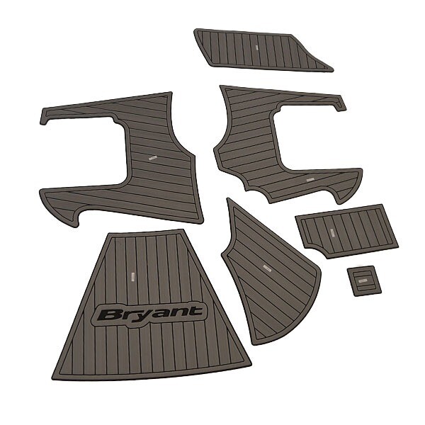 Bryant Boat Non-Skid Mats 14893 | w/ Logo Gray Black (Kit)