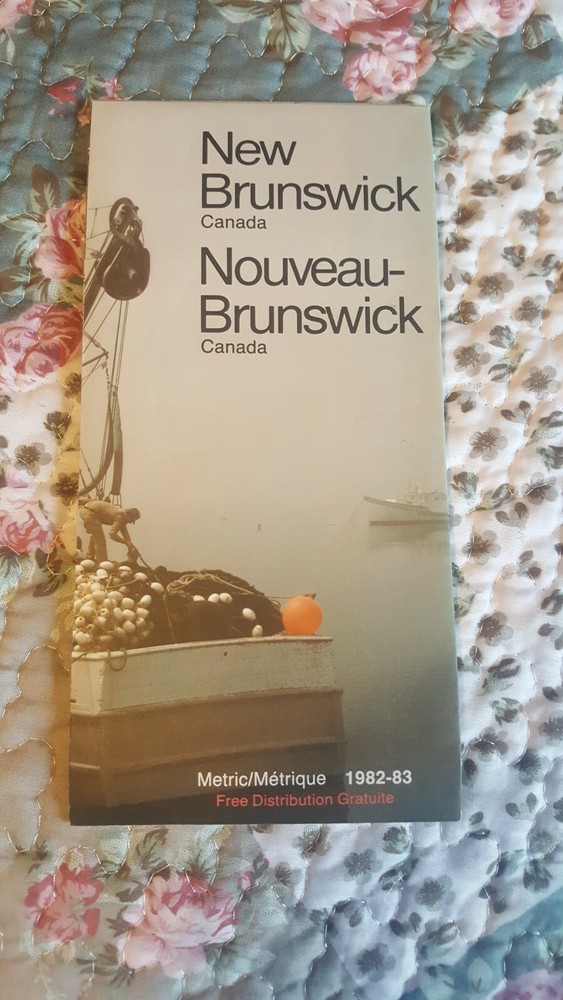 New Brunswick Canada Map 1982