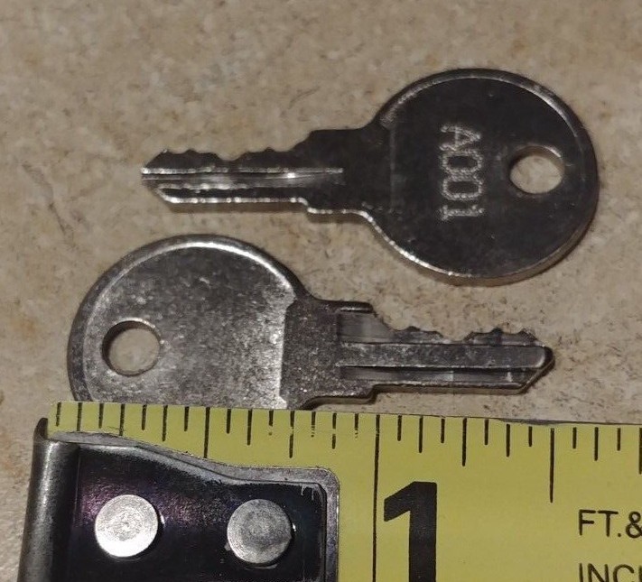 A001 Cash Drawer Key Pair Fits Star CD3-1313 MCD4-1413, CRS, & EchoPOS by M-S