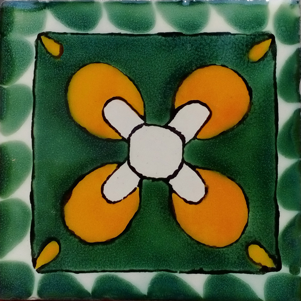 #C114 MEXICAN CERAMIC HANDMADE TALAVERA TILE SETS