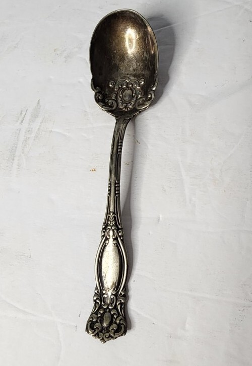 W M A Rogers sliver plated serving spoon vintage