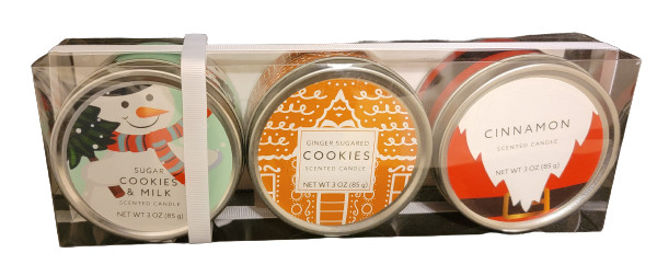 Holiday Time 3 Piece Whimsy Candle Set
