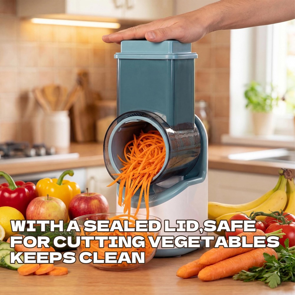 Electric Vegetable Chopper, Multifunctional Automatic Slicer Dicer, Stainless...