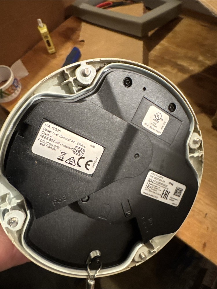 Axis P1428-E Bullet IP Network Security Camera 4K POE (no Jbox) Tested & Working