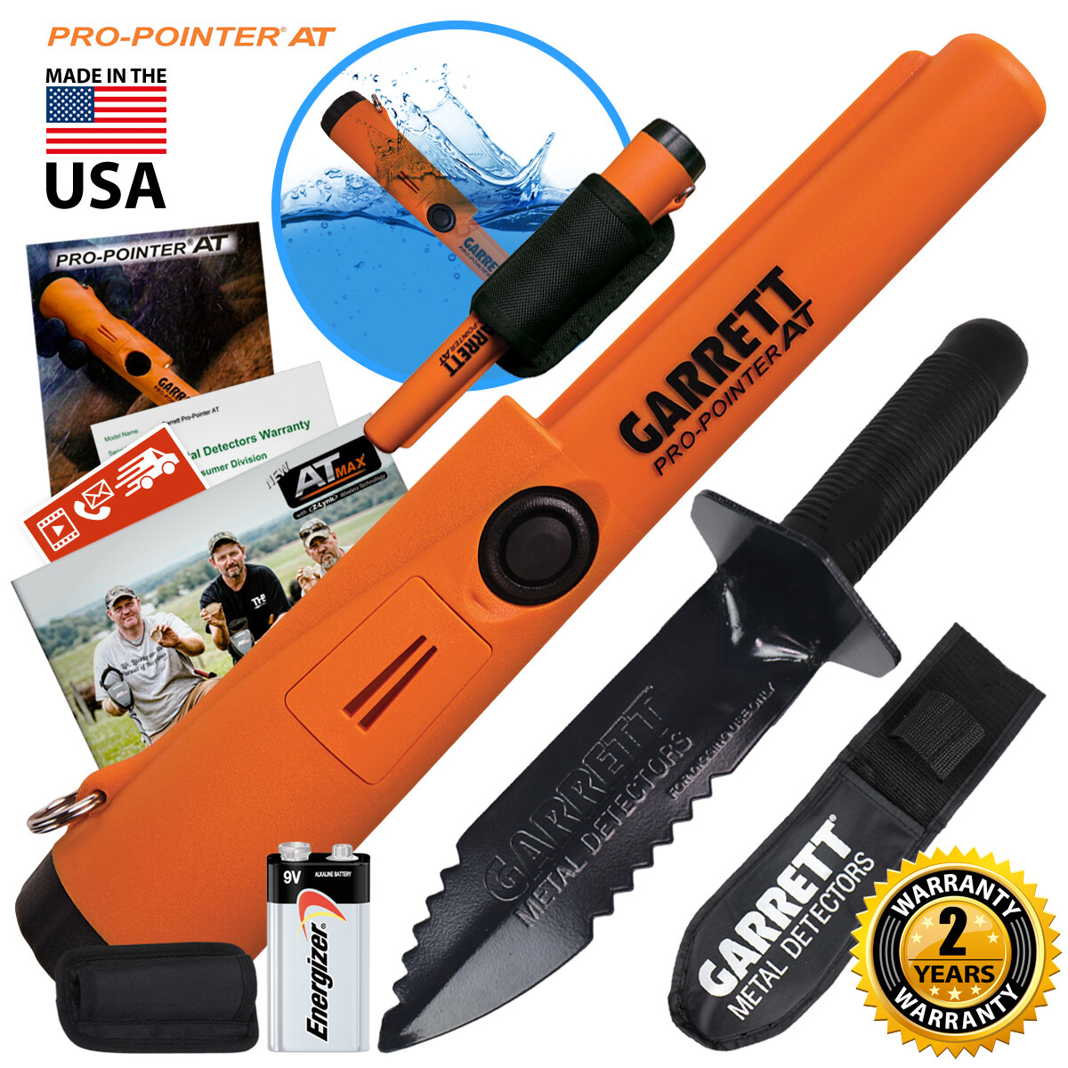 Garrett Pro Pointer AT Pinpointer Detector Waterproof ProPointer & Edge Digger