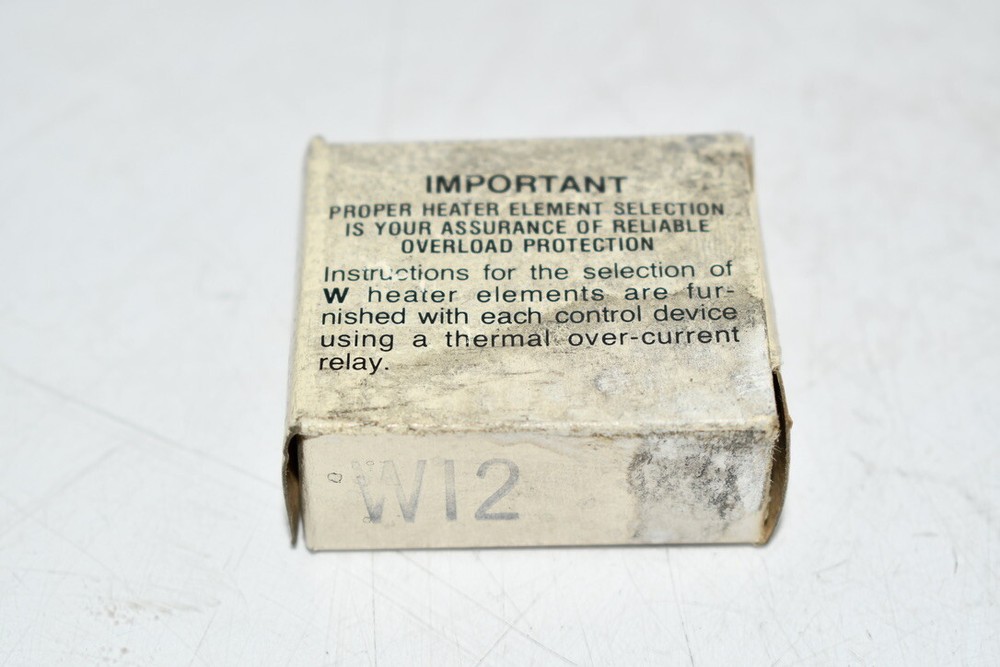 NEW Allen Bradley W12 Heater Element, Eutectic Alloy Type Overload Relay,Bulleti