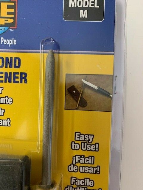 EZE Lap Diamond Products Round Shaft Model M Knife Sharpener With Leather Pouch