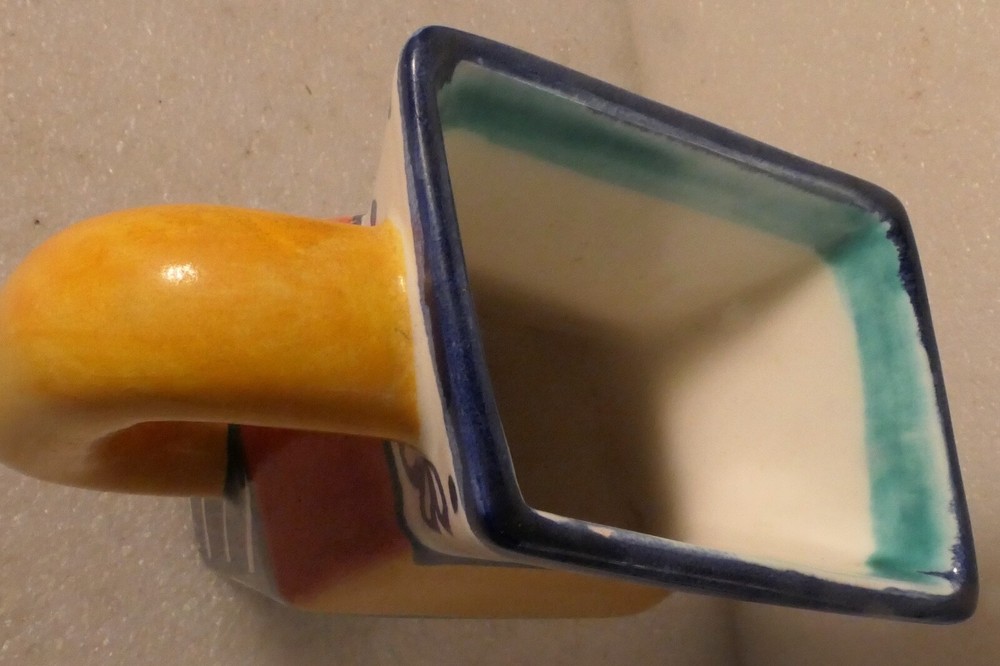 BENLLOCH SPAIN CERAMIC PITCHER ABSTRACT DESIGN SIGNED