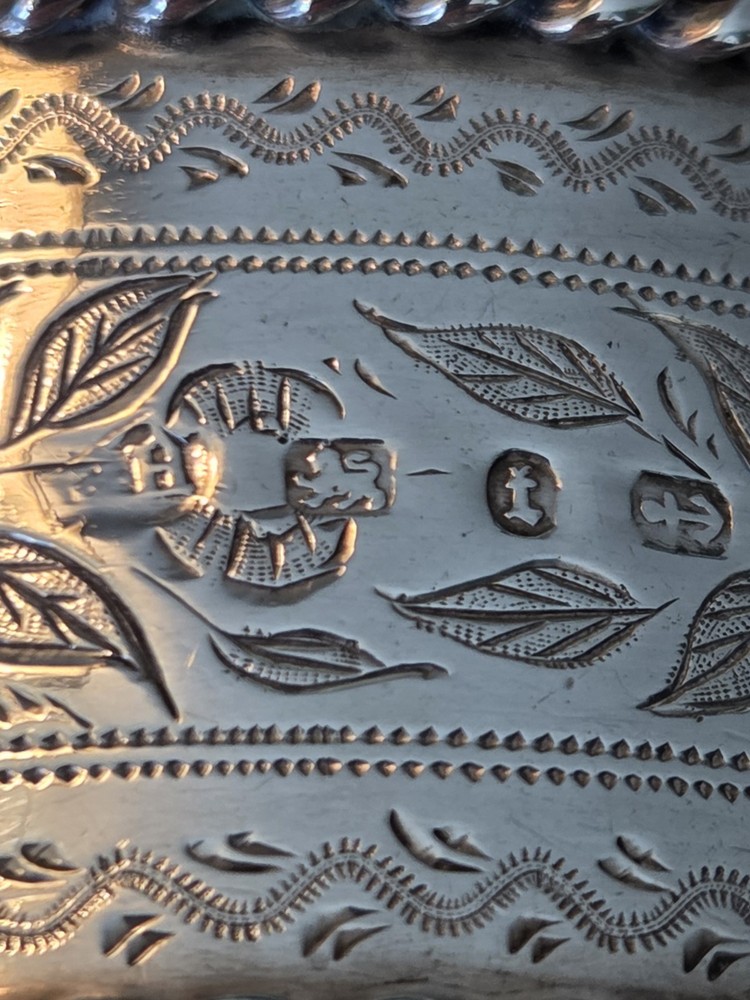 ENGLISH sterling silver Oval NAPKIN RING