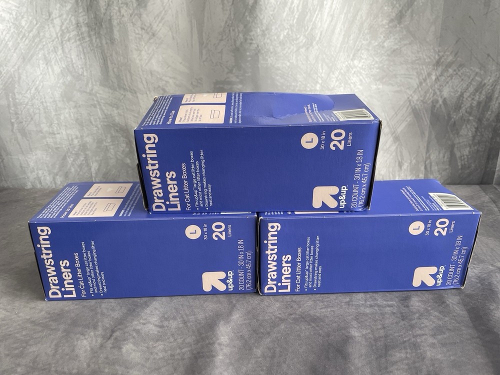 60 ct. Large Cat Litter Liners - up&up, 30”x18”