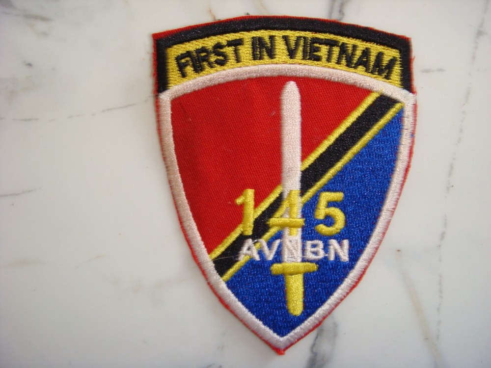 US 145th AVIATION BATTALION " FIRST IN VIETNAM ", VIETNAM WAR PATCH