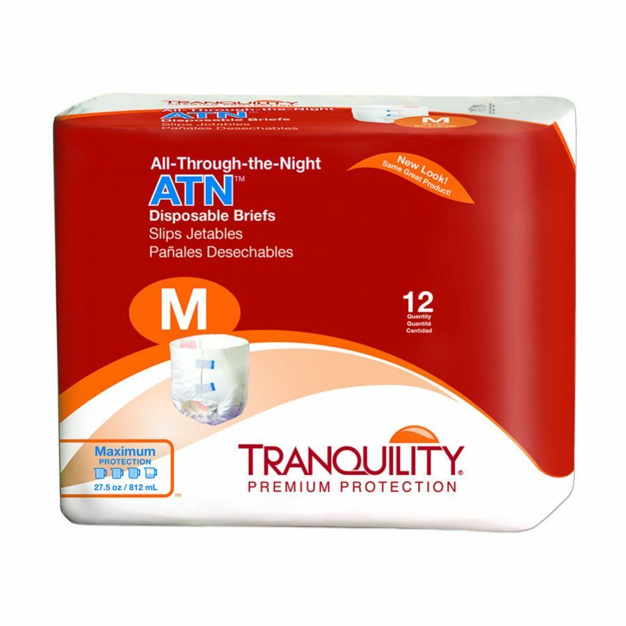 Tranquility All-Through-the-Night Brief, MEDIUM 32-44 Inch -96/Pack