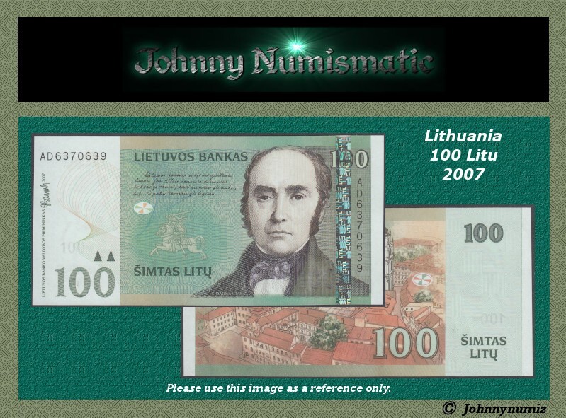 Lithuania 100 Litu 2007 UNC