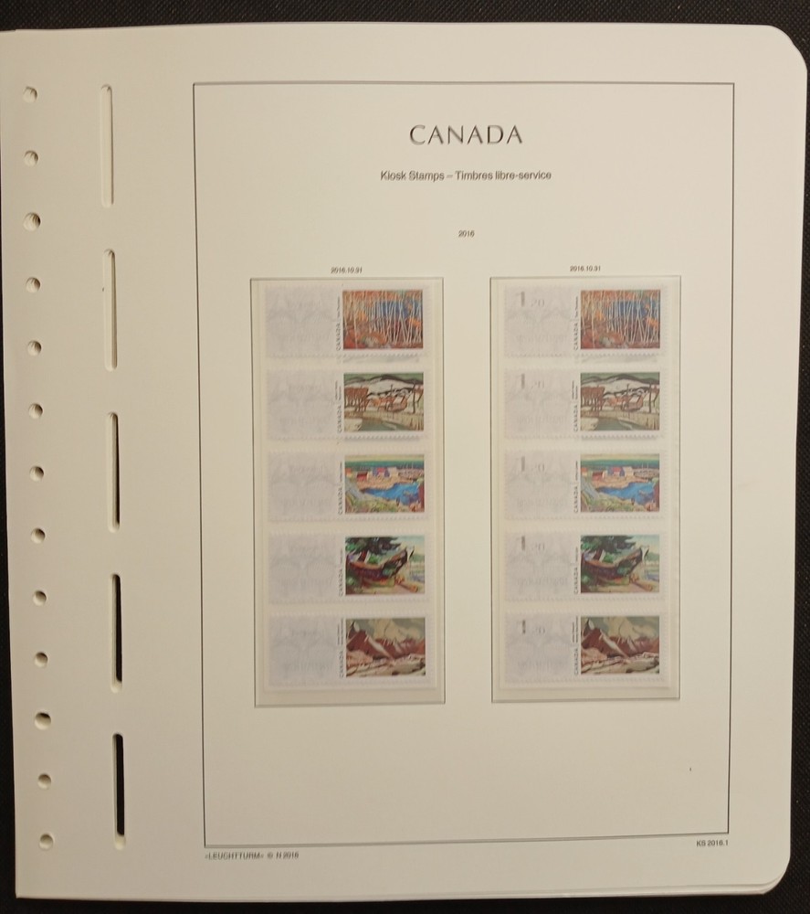 2016 Canada Year Set On Lighthouse/Leuchtturm Hingless Pages