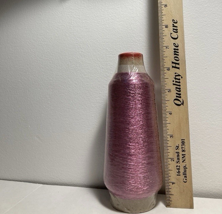 Pink Metallic Sewing Machine Embroidery Threads 5000 yard tangle free NEW