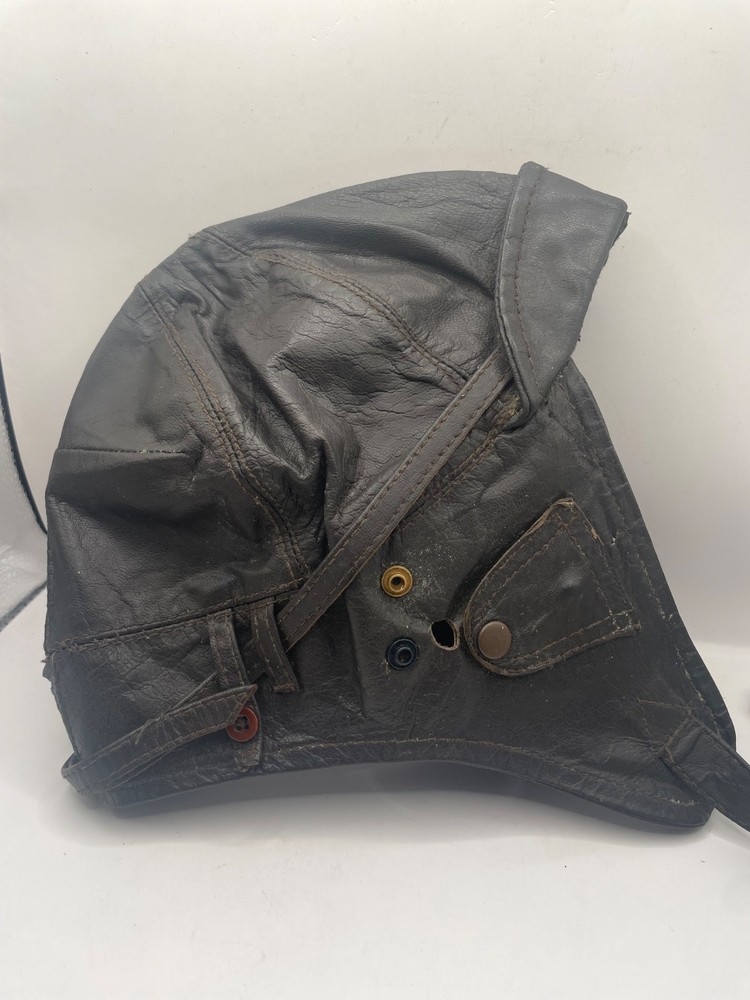 Flying hat WW2 Military leather flying hat and goggles