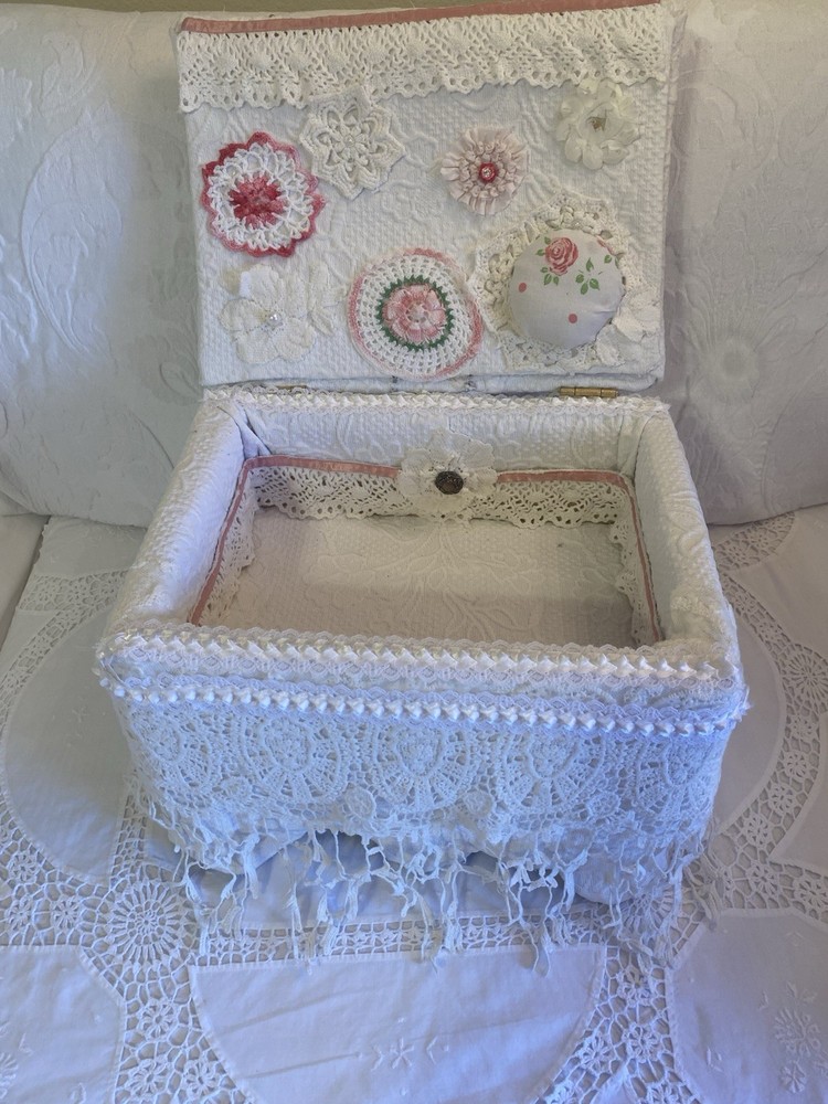 Shabby Chic Grandma Core Sewing Box
