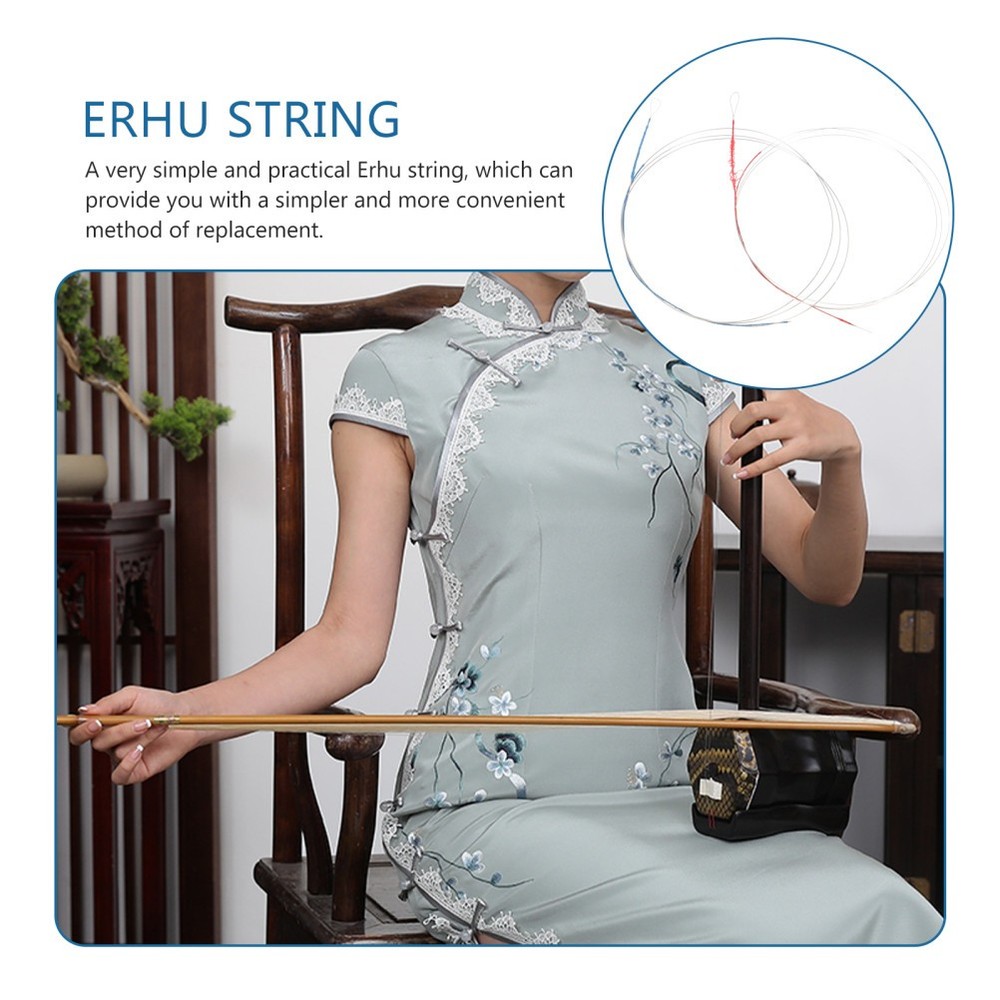 3 Sets Professional Erhu Strings Music Wire Inside and Outside Strings Erhu
