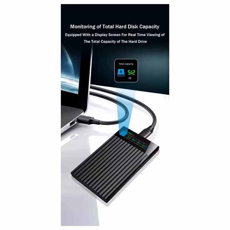 Portable 1TB SSD with LCD