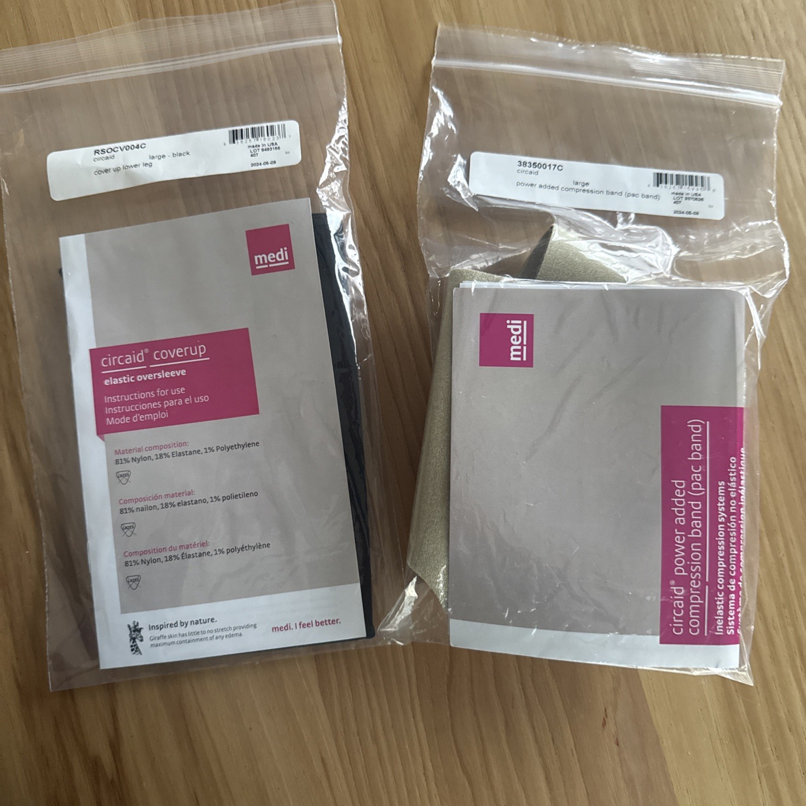 Medi CircAid Power Added Compression Band And Cover Up Lower Leg Large