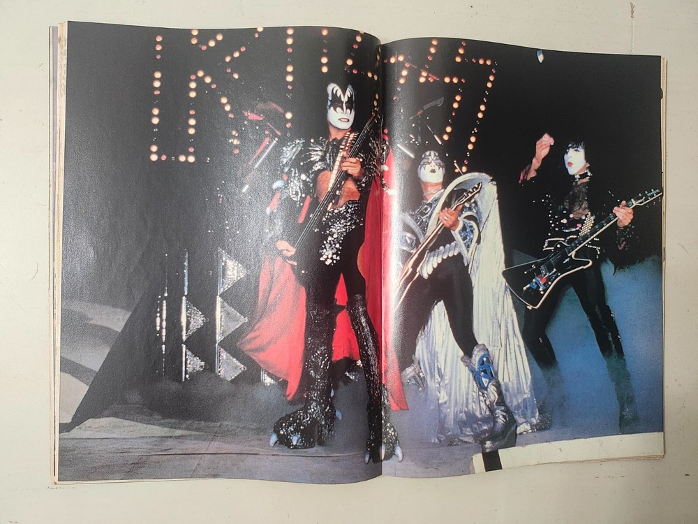 KISS Live Rare Vintage Movie Mirror Magazine Pin Ups Cool Centerfold INCOMPLETE