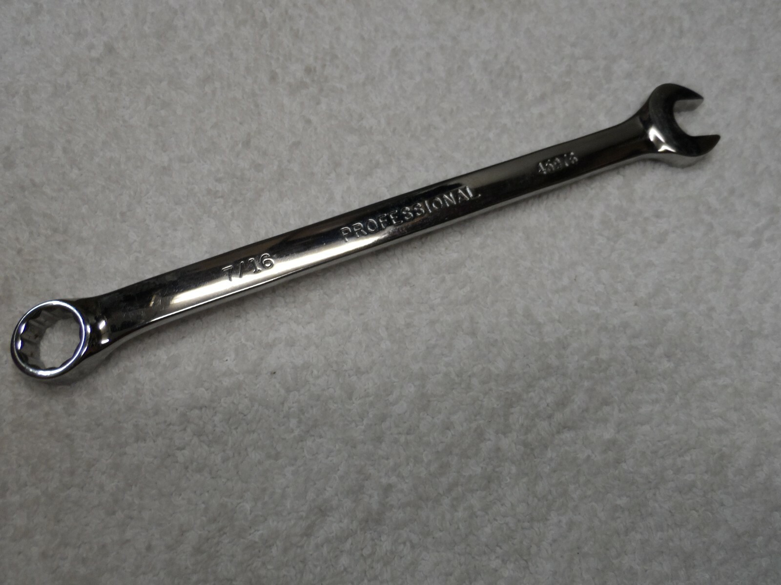 Craftsman Professional Standard SAE Full Polish Wrench, USA, 7/16" - p/n # 45976