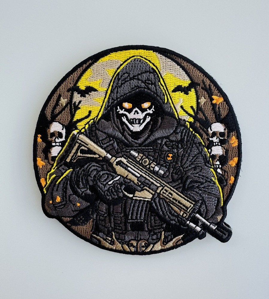 Tactical Reaper Embroidered Hook/Loop Morale Patch