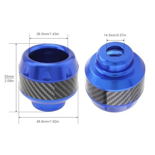 Windance 4pcs Universal Fork Frame Sliders Crash Protectors Wheel Crash Blue