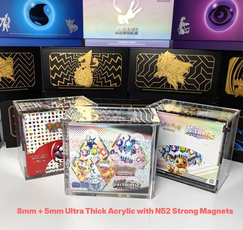 POKEMON ETB DISPLAY MAGNETIC CASE PROTECTOR ELITE TRAINER BOX PREMIUM QUALITY