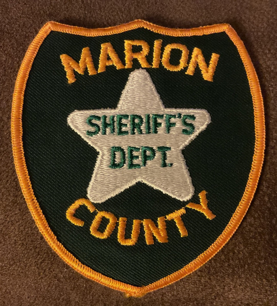 Marion County Florida Sheriff's Department Patch. 4 x 4 1/2 ln