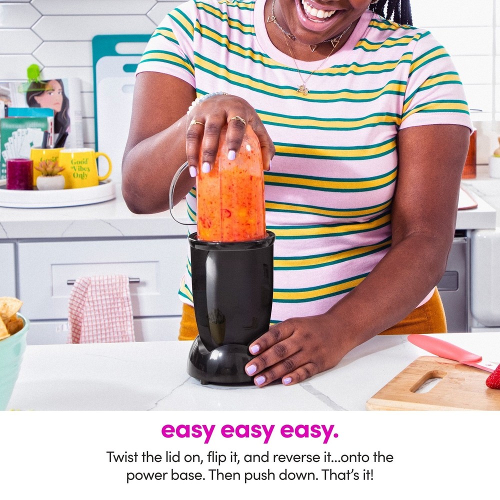 4 Piece Personal Blender MBR-0401WM, Black