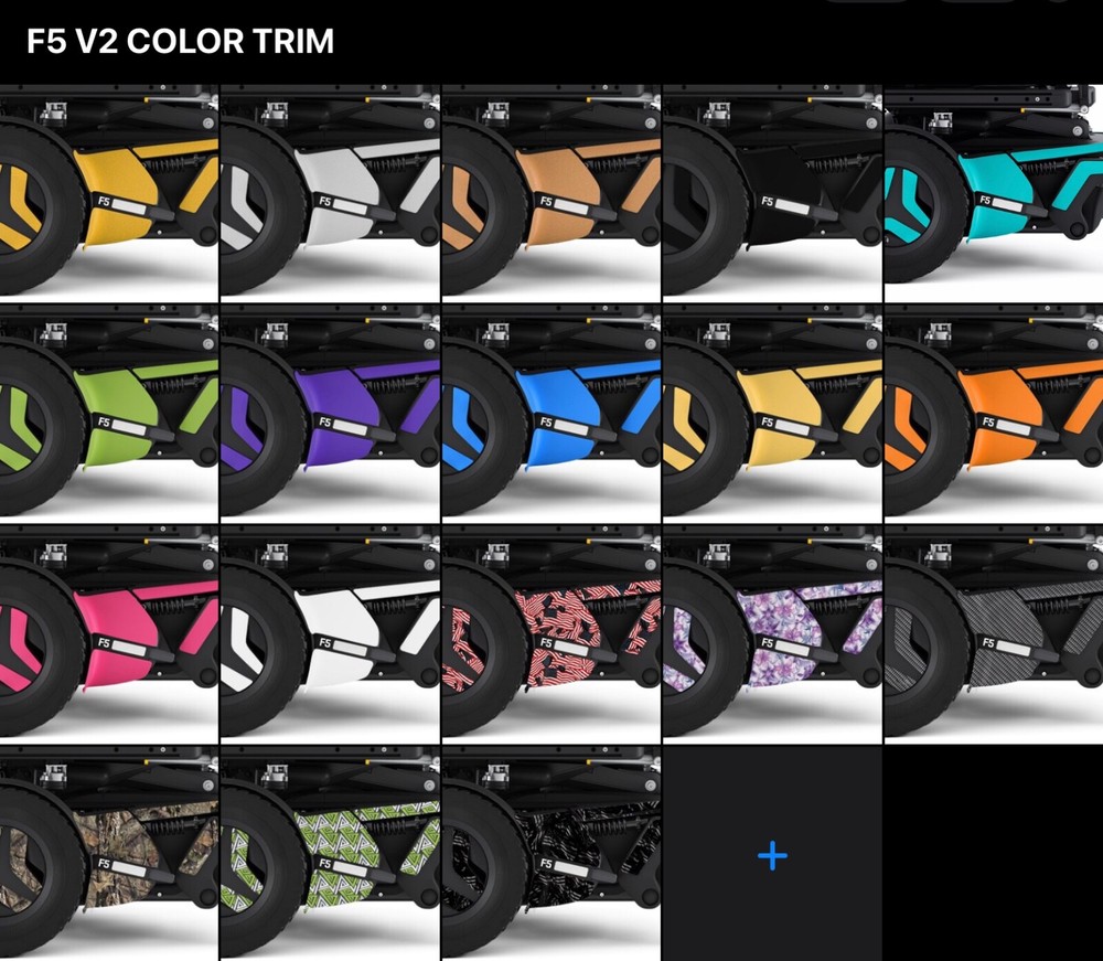 NEW: Permobil “ARCTIC” Drive Wheel Accent Trim Piece, replace damaged. Version 2