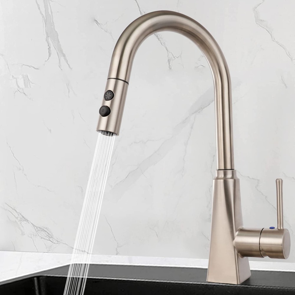 Pull Out Sink Sprayer Head Replacement,2 Function Kitchen Faucet Head 11 Adapter