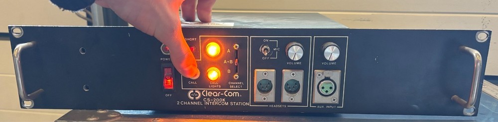 ClearCom CS-200K 2 Channel Intercom Station