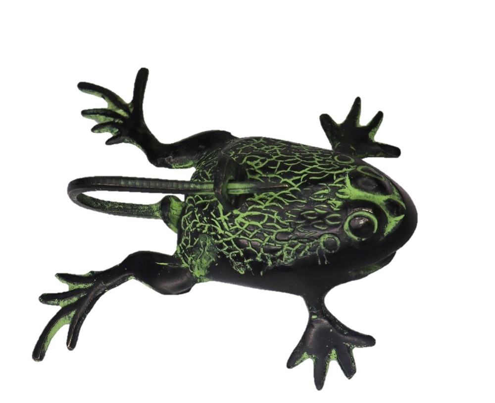 Frog Shape Padlock Vintage Style Solid Brass Handcrafted Trick Lock & Unique Key